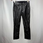 Gap  High Waisted Slim Fit Vegan Leather Pants in Black Size 27 or 4 Regular Photo 6