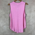Rebellious One  Juniors Pink Striped Patch Design Tank Top NWT XL Photo 2