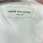 Dries Van Noten  Floral Satin Midi Padded Shoulder Dress Sz 38 Classy Holiday Photo 4