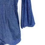 Sugar Lips Sugar + Lips Denim Bell Sleeve Romper Blue Size Small Photo 1