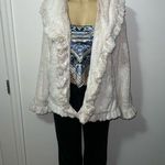 Damselle Ivory Faux Fur Coat White Photo 0