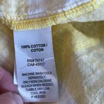 Natural Reflections Yellow and White Plaid Button-Up Shirt Chest 24” Back Length 27” Photo 5