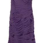 Bill Levkoff  Lilac Purple Strapless Sweetheart Ruffle Formal Dress Small Photo 2