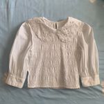 ZARA White Broderie Anglaise Blouse Photo 9