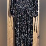 Live to be spoiled Velvet Floral Print Jumpsuit Photo 5