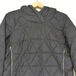 Lululemon  Fluffed Up Pullover Black Hooded Down Puffer Jacket Women's 10 Quilted Photo 2