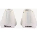 Lyle & Scott Unisex White Canvas Sneakers US Women 8.5 Men 7 Minimalist Timeless Photo 3