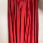 vtg Cameron Blake Dress Womens 10 Red Beaded Evening Gown Formal Prom Strapless Photo 7