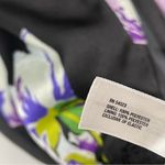 Gap  Satin Floral Print Ruffle Button Tank Top Blouse Shirt Large Photo 6