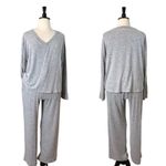 Soma Women’s Lounge Set Brushed Terry Ribbed Wide Leg Pants Gray Size XXL Plus Photo 13
