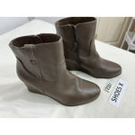 Womans Soul Naturilizer Hayley West Brown Faux Leather Wedge Ankle Boot 9.5 M Photo 1