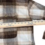 Banana Republic  Womens Plaid Shacket Oversized Button Down Shirt Jacket XL Brown Photo 4