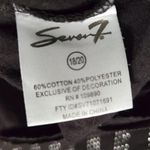 Seven 7 Luxe Women's Plus Size 18/20 Long Sleeve Black and Silver Bling Stripe Shirt Photo 6