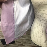 EXPRESS  Y2K Women’s linen blend Blazer pink purple office business New Sz 10 Photo 3