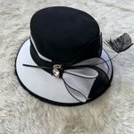 June’s Young Chiffon Church Hat Black Photo 3
