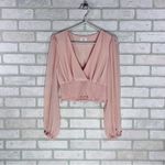 Wilfred Aritzia  Wistful Blouse in Coral Blush Size S Photo 4