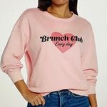 Wildfox  Pink Brunch Club Sweatshirt Photo 0