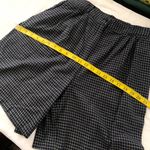Black white plaid preppy pleated high rise Bermuda shorts office siren core Measurements in pics Photo 3