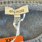 Ella Moss  Women's Crewneck Long Sleeve Sweater, Blue Stripe, XXL, NWT Photo 5