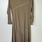 Soft Surroundings  Ryley Maxi Black and Tan Striped Dress Size S Photo 0