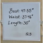 None Women's Blue Pink Striped Tankini Plus Size 3XL Stretch Umpire Waist Open Back Photo 9