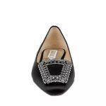 Badgley Mischka Emerie Slip On Embellished Flats Black, Size 5.5 NEW +DustBag Photo 2