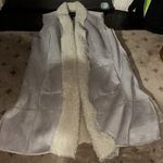 Nic+Zoe  faux shearling faux suede vest 3/4 length really cute XL longline Photo 1