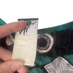 Ali Miles Women's Size 12 Large Aztec‎ Western Tribal V Neck Button Up Top Green Photo 3