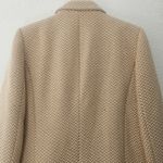 ANINE BING Oversized Fishbone Blazer Tan/White Herringbone Print Size Large Photo 9