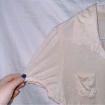 Club Monaco NWT Natural Nude Short Sleeve Button Up Nigella Shirt size large Photo 1