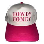 Zenana Outfitters NEW “HOWDY HONEY” Embroidered Pink Cap Photo 0