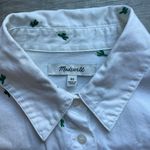 Madewell Courier Embroidered Cactus Short Sleeves Shirt Size XS Photo 2