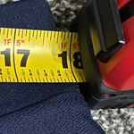 Isaac Mizrahi New Blue Pebble Knit Culottes with White Lace Floral Trim LP Photo 8