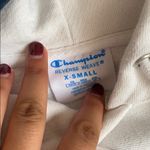 Champion  White Multicolor Logo Reverse Weave Hoodie Photo 3