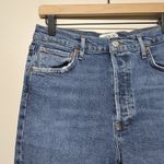 AGOLDE Jeans Womens 29 Blue Denim High Waist Riley Crop Straight Leg Cropped Photo 1
