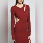 The Range  NYC x Intermix mass ribbed carved maxi dress NWT berry Photo 4