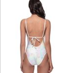 PQ Swim Anthropologie Utopia Aphrodite Tie Dye One Piece Swimsuit L Pink Size L Photo 1