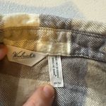 Woolrich  Womens  Multicolor Plaid Flannel Full Snap Shirt Medium Brown Gray Photo 3
