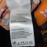 Laundry by Shelli Segal  Gathered Sleeve Floral Mini Dress Pumpkin Teal Size 16 Photo 9