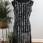 Sandra Darren A-Line Dress 6 Sleeveless Boho Vacation Swim Cover See through Photo 0