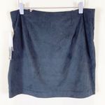 Kensie Kenzie Black Medium Faux Suede Mini Skirt Photo 3