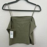 American Eagle NWT  Size XXL Cropped Bungee Strap Cami Green Photo 6