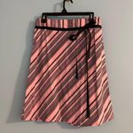 No boundaries vintage y2K pink and black stripped skirt size 5 with bow detail Photo 0