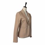 Nicole Miller Blazer Single Button Closure Tan Stretch Jacket Women’s Size Small Photo 1