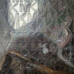 Michael Kors Gray MK Metallic Tote Bag Photo 7