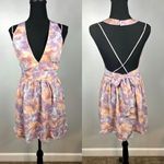Nasty Gal Tie Dye Halter Belted Mini Dress Photo 2