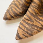 via spiga  tiger print suede wedge mules Photo 5