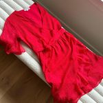 Red Belted Dress Size M Photo 4