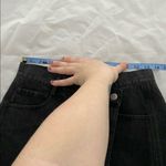 Gilli Denim Skirt Black Asymmetrical front Buttons Pockets Casual Neutral Trendy Size M Photo 6