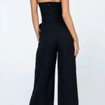 Princess Polly The Kit Black Strapless Belted Cropped Jumpsuit 6 Photo 4